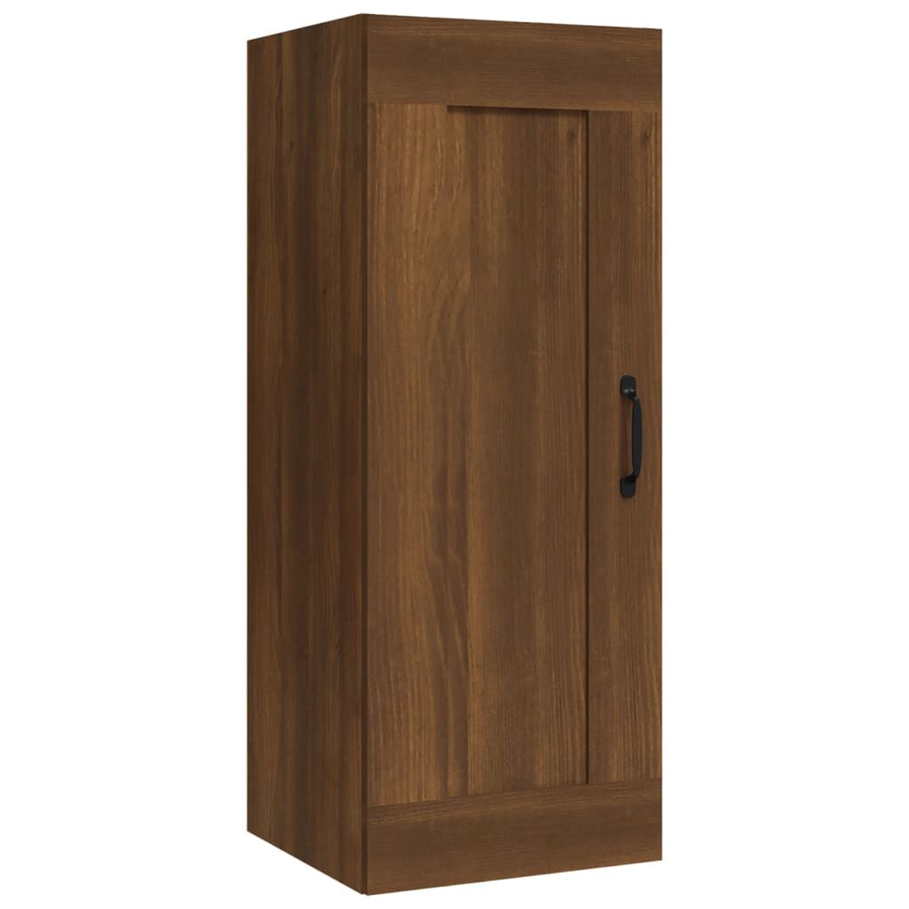 vidaXL Ντουλάπι Κρεμαστό Καφέ Δρυς 35 x 34 x 90 εκ. Επεξεργασμένο Ξύλο