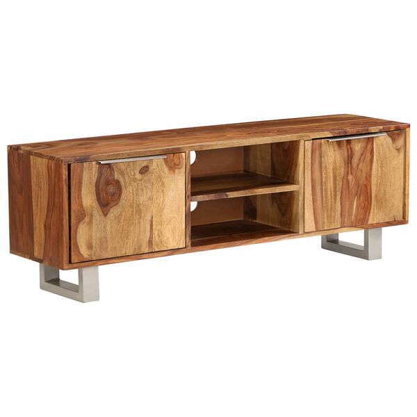 vidaXL Έπιπλο Τηλεόρασης Μελί 118 x 30 x 40 εκ. Μασίφ Ξύλο Ακακίας