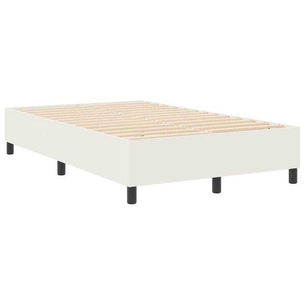 vidaXL Κρεβάτι με ελατήρια Κρεμ 120 x 200 cm Βελούδο