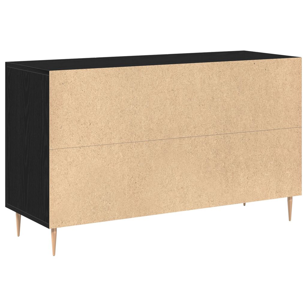 vidaXL Κονσόλα Μαύρη Δρυς 100x36x60 εκ. Κατασκευασμένο Ξύλο
