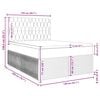 vidaXL &Kappa;&rho;&epsilon;&beta;ά&tau;&iota; Boxspring &mu;&epsilon; &Sigma;&tau;&rho;ώ&mu;&alpha; &Rho;&omicron;&zeta; 140x200 &epsilon;&kappa;. &Beta;&epsilon;&lambda;&omicron;ύ&delta;&iota;&nu;&omicron;