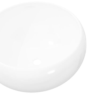 vidaXL Σετ Επίπλων Μπάνιου 2 Τεμαχίων Λευκό Κεραμικό
