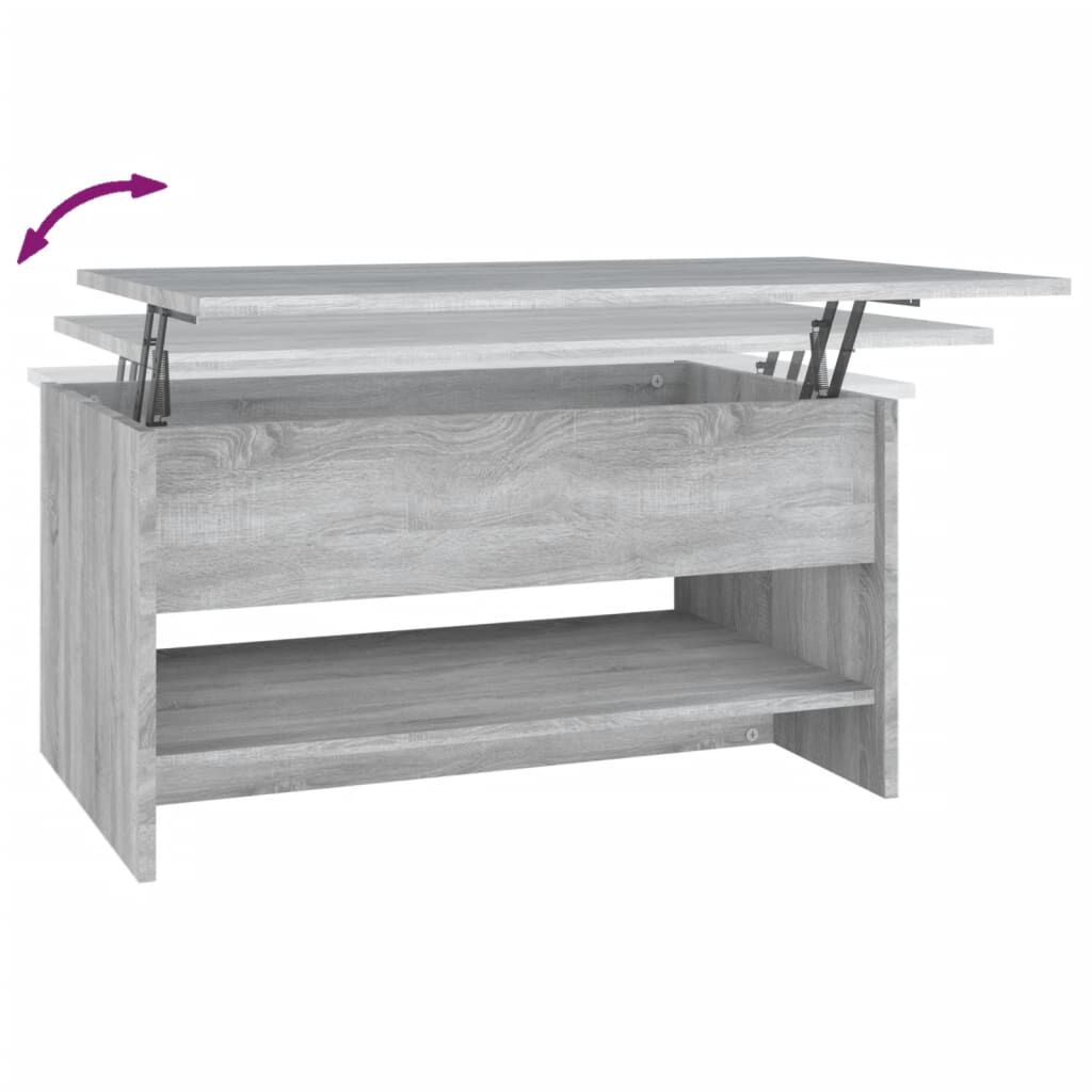 vidaXL Τραπεζάκι Σαλονιού Γκρι Sonoma 80x50x40 εκ.Επεξεργασμένο Ξύλο