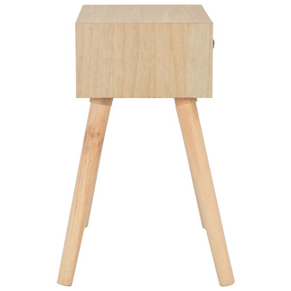 vidaXL Κομοδίνο με Συρτάρι 44 x 30 x 58 εκ. από Μασίφ Ξύλο