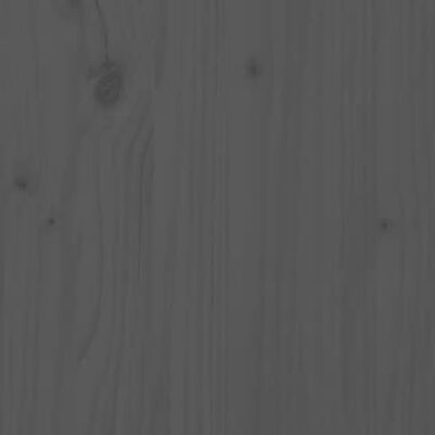 vidaXL Ζαρντινιέρα με Ράφι Γκρι 111,5x111,5x81 εκ. Μασίφ Ξύλο Πεύκου