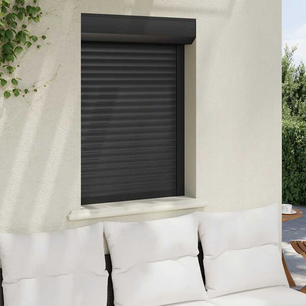 vidaXL Παντζούρι Ρολό Λευκό 70 x 100 εκ. από Αλουμίνιο
