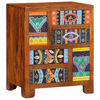 vidaXL Sideboard Πολύχρωμο 50x35x60 μασίφ ξύλο ακακίας