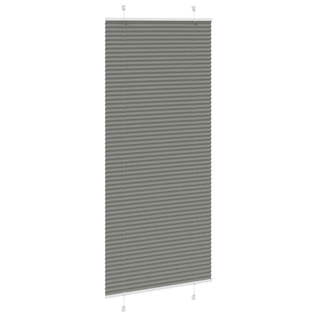 vidaXL Πλισέ περσίδα Ανθρακί 90x200 cm Πλάτος υφάσματος 89,4 cm