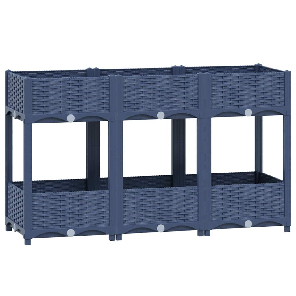 vidaXL Ζαρντινιέρα 120 x 40 x 71 εκ. από Πολυπροπυλένιο