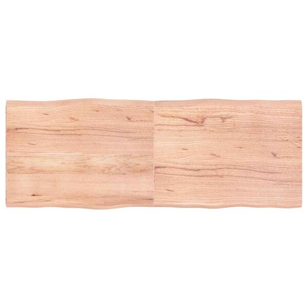 vidaXL Επιφ Τραπεζιού Αν Καφέ 160x60x(2-4)εκ.Ακατέργ. Μασίφ Ξύλο Δρυός
