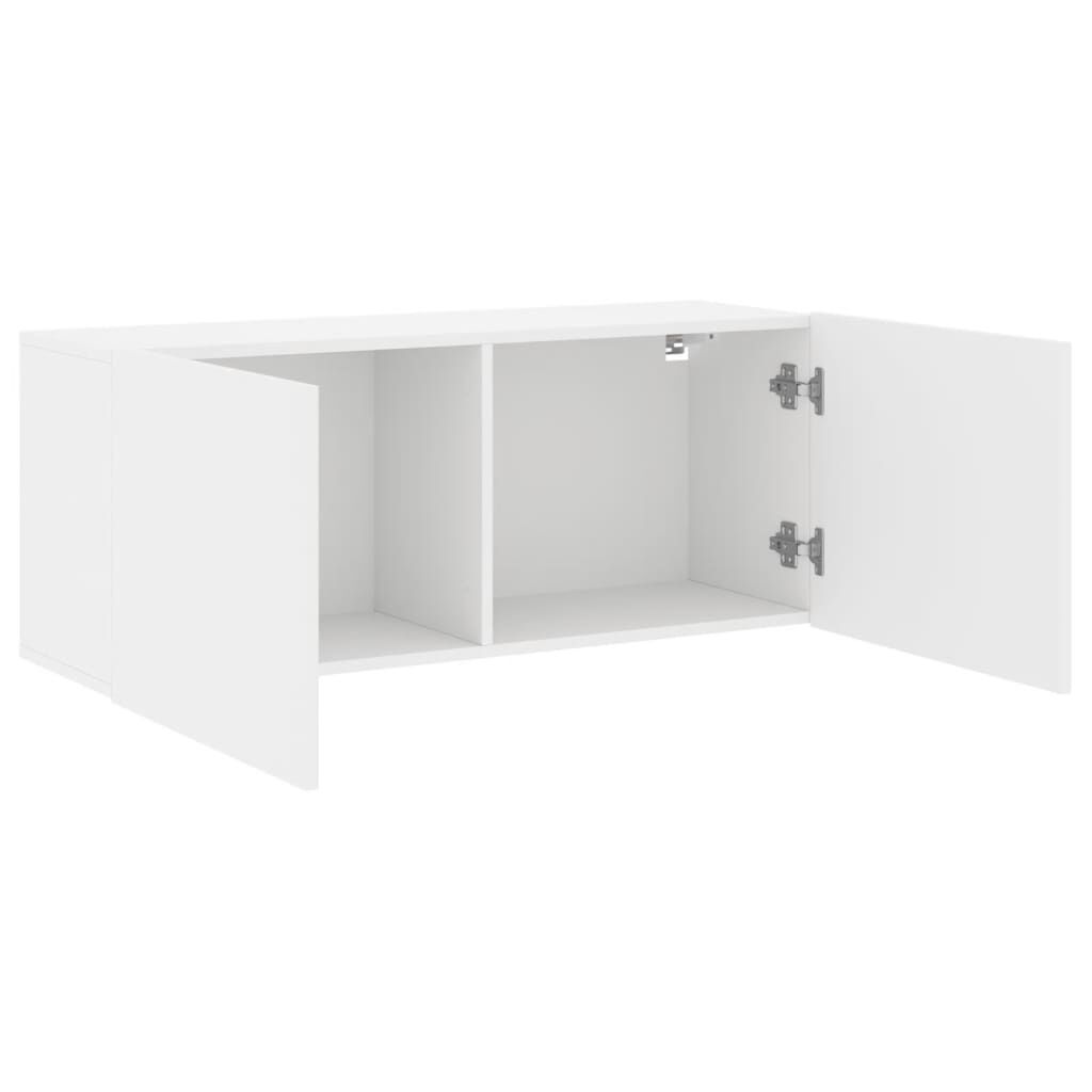 vidaXL Ντουλάπι Τοίχου Τηλεόρασης Λευκό 100 x 30 x 41 εκ.