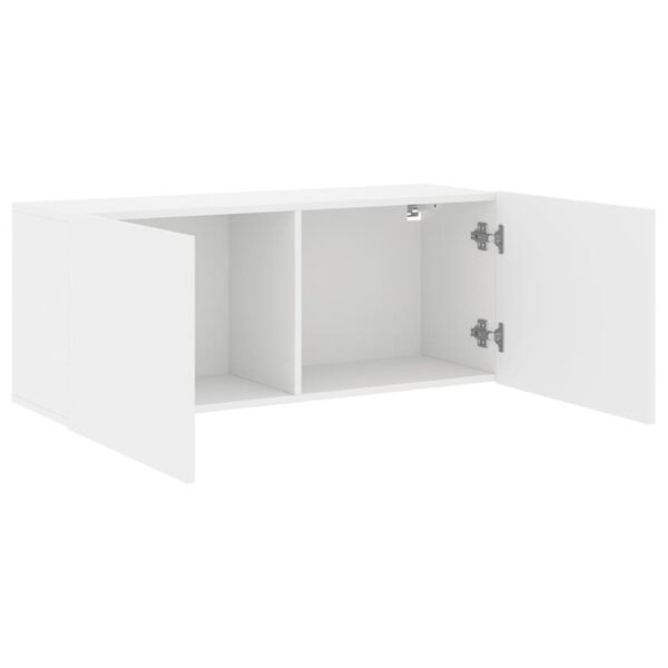 vidaXL Ντουλάπι Τοίχου Τηλεόρασης Λευκό 100 x 30 x 41 εκ.