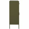 vidaXL Ντουλάπι Αποθήκευσης Πράσινο Λαδί 80x35x101,5 εκ. από Ατσάλι