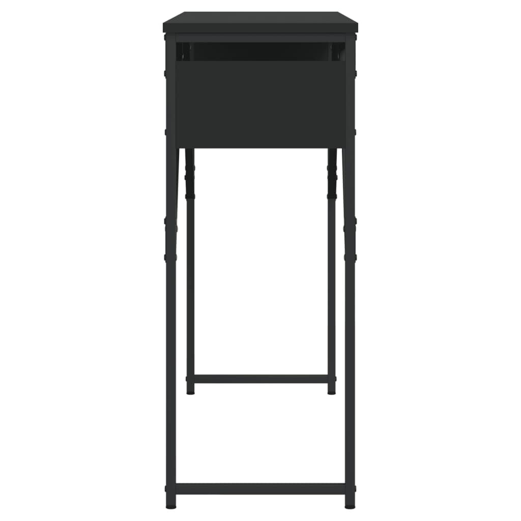 vidaXL Τραπέζι Κονσόλα Μαύρο 105 x 30 x 75 εκ. από Επεξεργασμένο Ξύλο