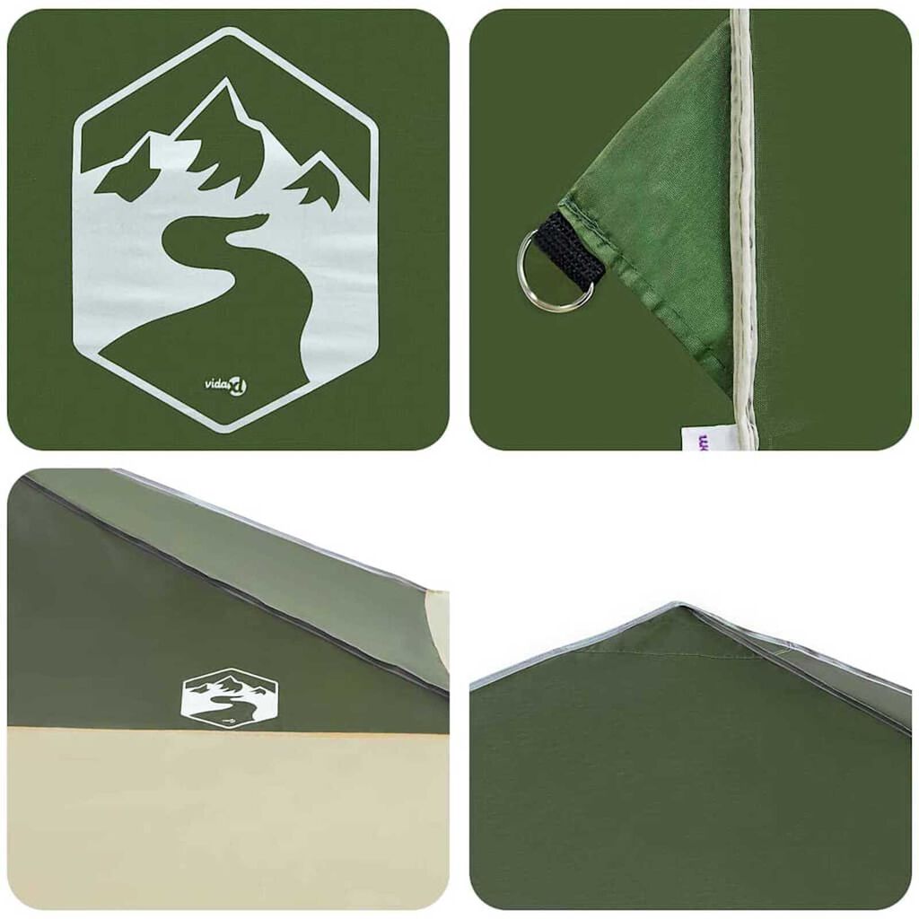 vidaXL Σκηνή Canopy Pop-up Πράσινο 400 x 400 cm ύφασμα
