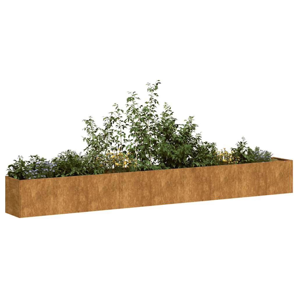 vidaXL Ζαρντινιέρα 360x40x40 εκ. Ατσάλι Σκληρυθέν στον Αέρα