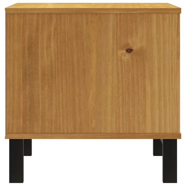 vidaXL Τραπεζάκι Βοηθητικό FLAM 50 x 50 x 50 εκ. από Μασίφ Ξύλο Πεύκου