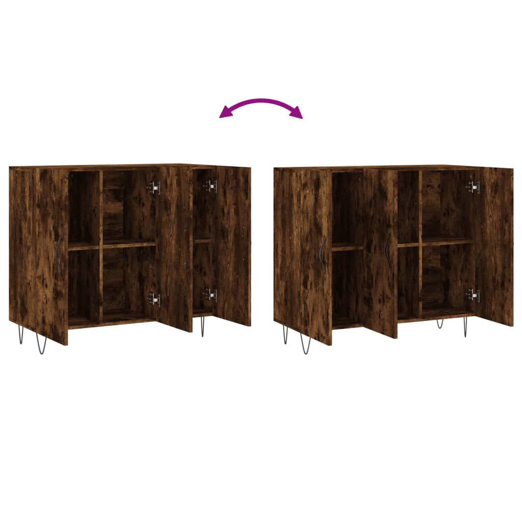 vidaXL Ντουλάπι Καπνιστή Δρυς 90x34x80 εκ. Επεξεργασμένο Ξύλο