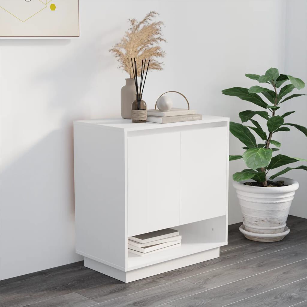 vidaXL Μπουφές Λευκός 70x41x75 εκ. από Επεξεργασμένο Ξύλο