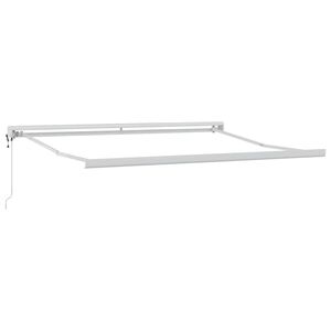 vidaXL Αντιανεμικό Λευκό 3 x 2,5 μ Μέταλλο