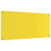 vidaXL Πίσω Πάνελ Κουζίνας 2 pcs Κίτρινο 110 x 50 cm σκληρυμένο γυαλί