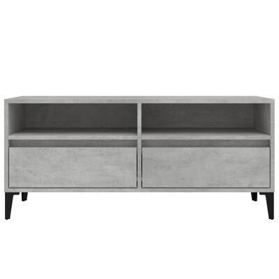 vidaXL Έπιπλο Τηλεόρασης Γκρι Σκυρ. 100 x 34,5 x 44,5 εκ. Επεξ. Ξύλο