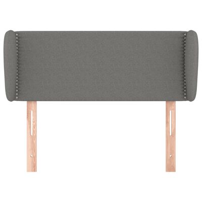 vidaXL Κεφαλάρι με Πτερύγια Σκούρο Γκρι 83x23x78/88 εκ. Υφασμάτινο