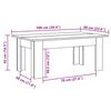 vidaXL Τραπεζάκι Σαλονιού Γυαλιστερό Γκρι 100x60x42 εκ. Μοριοσανίδα