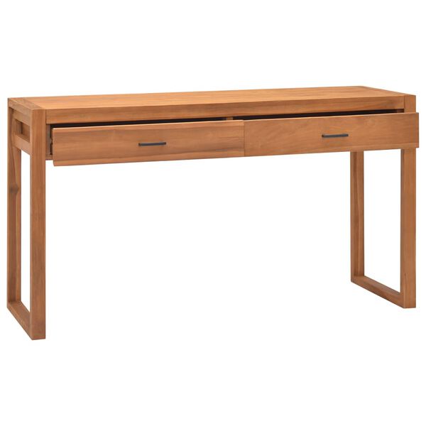 vidaXL Γραφείο με 2 Συρτάρια 140 x 40 x 75 εκ. Ανακυκλωμένο Ξύλο Teak