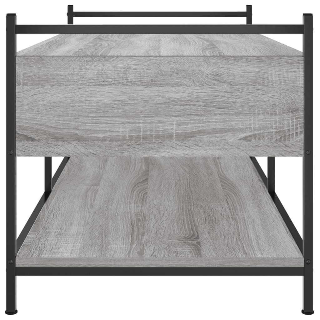 vidaXL Τραπεζάκι Σαλονιού Γκρι Sonoma 99x50x50 εκ. Επεξεργασμένο Ξύλο