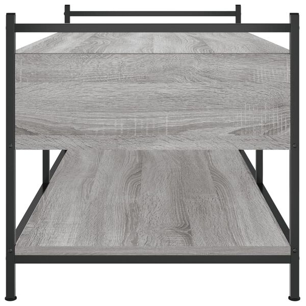 vidaXL Τραπεζάκι Σαλονιού Γκρι Sonoma 99x50x50 εκ. Επεξεργασμένο Ξύλο