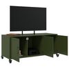 vidaXL Έπιπλο Τηλεόρασης Πράσινο Λαδί 100,5x39x43,5 εκ. από Ατσάλι