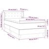 vidaXL &Kappa;&rho;&epsilon;&beta;ά&tau;&iota; Boxspring &mu;&epsilon; &Sigma;&tau;&rho;ώ&mu;&alpha; &Sigma;&kappa;&omicron;ύ&rho;&omicron; &Gamma;&kappa;&rho;&iota; 90x190 &epsilon;&kappa;. &Upsilon;&phi;&alpha;&sigma;&mu;ά&tau;&iota;&nu;&omicron;