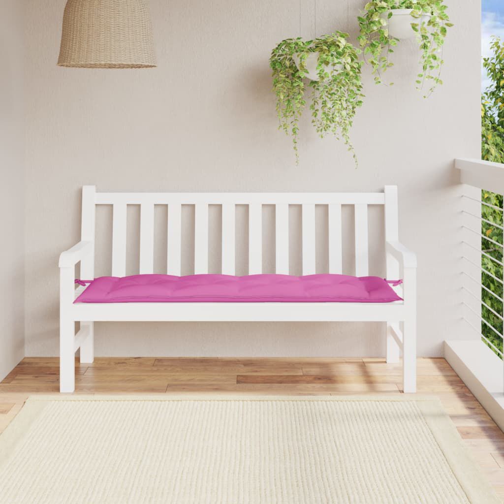 vidaXL Μαξιλάρι Πάγκου Κήπου Ροζ 150x50x7 εκ. Ύφασμα Oxford