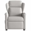 vidaXL καρέκλα ανάκλισης μασάζ Cloud Grey Fabric