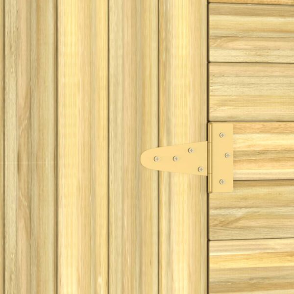 vidaXL Αποθήκη Κήπου 100x210x218 εκ. από Εμποτισμένο Ξύλο Πεύκου