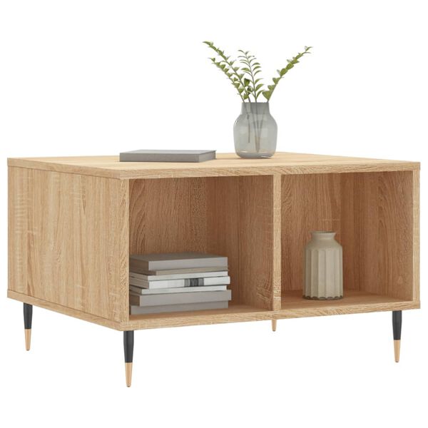 vidaXL Τραπεζάκι Σαλονιού Sonoma Δρυς 60x50x36,5εκ. Επεξεργασμένο Ξύλο