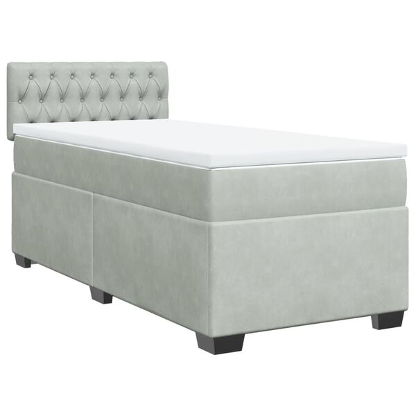vidaXL &Kappa;&rho;&epsilon;&beta;ά&tau;&iota; Boxspring &mu;&epsilon; &Sigma;&tau;&rho;ώ&mu;&alpha; &Alpha;&nu;&omicron;&iota;&chi;&tau;ό &Gamma;&kappa;&rho;&iota; 80x200 &epsilon;&kappa;. &Beta;&epsilon;&lambda;&omicron;ύ&delta;&iota;&nu;&omicron;