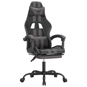 vidaXL &Kappa;&alpha;&rho;έ&kappa;&lambda;&alpha; Gaming &Mu;&alpha;&sigma;ά&zeta; &Upsilon;&pi;&omicron;&pi;ό&delta;&iota;&omicron; &Mu;&alpha;ύ&rho;&omicron;/&Gamma;&kappa;&rho;&iota; &alpha;&pi;ό &Sigma;&upsilon;&nu;&theta;&epsilon;&tau;&iota;&kappa;ό &Delta;έ&rho;&mu;&alpha;