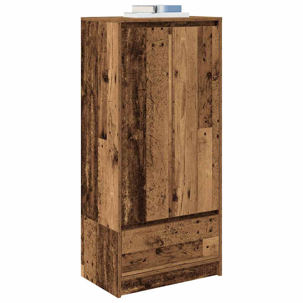 vidaXL Ντουλάπι με συρτάρι 55,5x34x119,5 εκ. Ξύλινο μηχανουργικό ξύλο