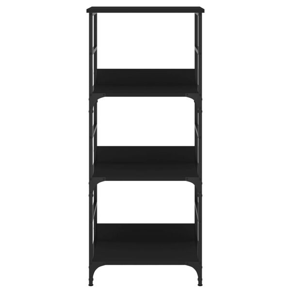vidaXL Βιβλιοθήκη Μαύρη 50x33x117,5 εκ. από Επεξεργασμένο Ξύλο