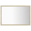 vidaXL Καθρέφτης Μπάνιου με LED Sonoma Δρυς 60x8,5x37 εκ. Ακρυλικός
