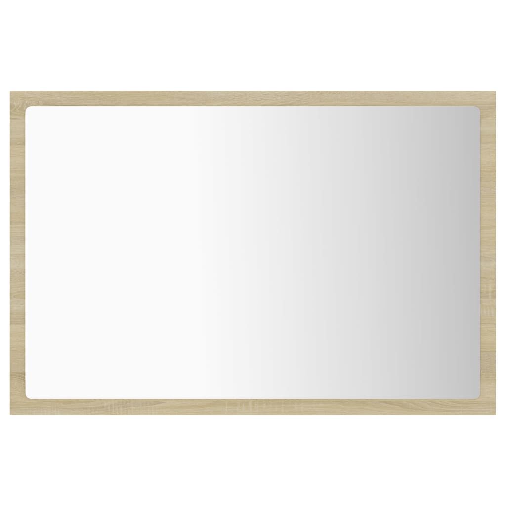 vidaXL Καθρέφτης Μπάνιου με LED Sonoma Δρυς 60x8,5x37 εκ. Ακρυλικός