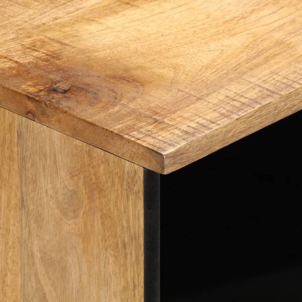 vidaXL Έπιπλο Τηλεόρασης 80x34x46 εκ. Μασίφ Ακατέργ. Ξύλο Μάνγκο
