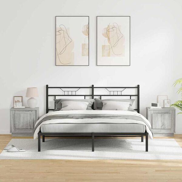 vidaXL &Kappa;&omicron;&mu;&omicron;&delta;ί&nu;&omicron; 2 pcs &Gamma;&kappa;&rho;&iota; 44 x 34,5 x 45 &epsilon;&kappa; &Epsilon;&pi;&epsilon;&xi;&epsilon;&rho;&gamma;&alpha;&sigma;&mu;έ&nu;&omicron; &xi;ύ&lambda;&omicron;