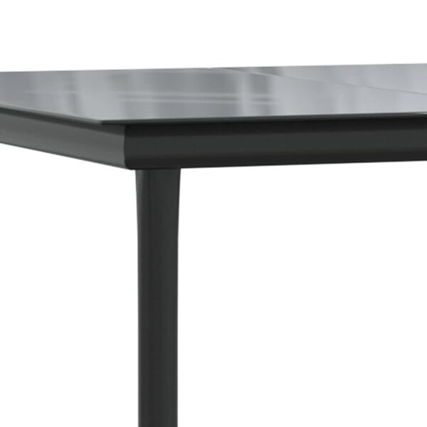 vidaXL Σετ Επίπλων Bistro Κήπου 3τεμ Γκρι/Μαύρο Συνθετικό Ρατάν/Ατσάλι