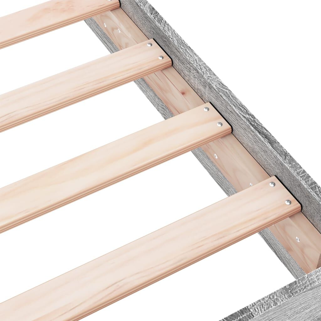 vidaXL Πλαίσιο Κρεβατιού Γκρι Sonoma 120x200 εκ. Επεξεργασμένο Ξύλο