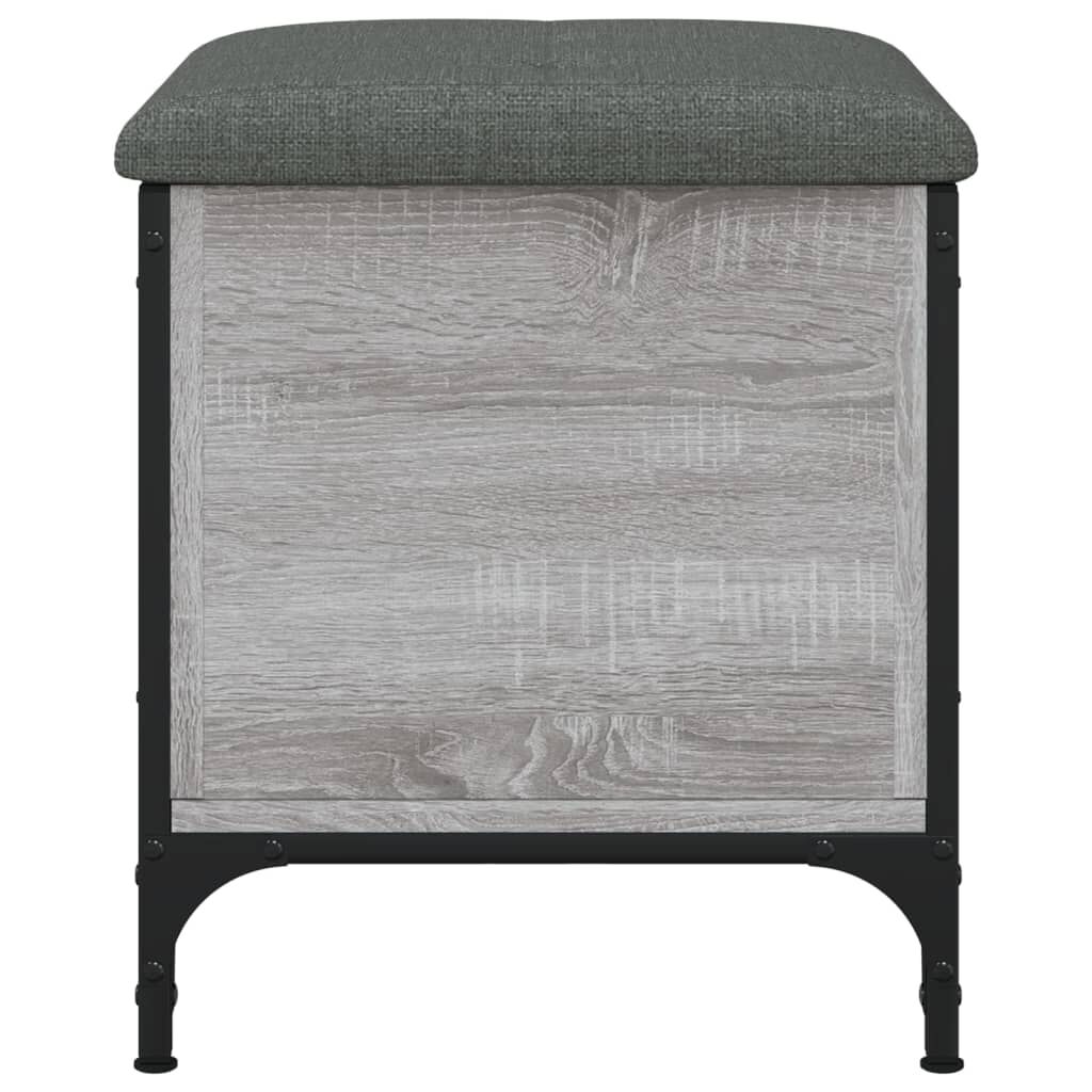 vidaXL Παγκάκι Αποθήκευσης Γκρι Sonoma 42x42x45 εκ. Επεξεργασμένο Ξύλο