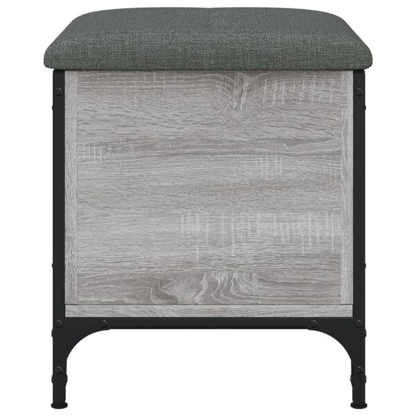 vidaXL Παγκάκι Αποθήκευσης Γκρι Sonoma 42x42x45 εκ. Επεξεργασμένο Ξύλο