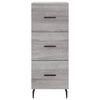 vidaXL Μπουφές Sonoma Γκρι 34,5 x 34 x 180 εκ. από Επεξεργασμένο Ξύλο